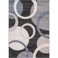Concord Global 7 ft. 10 in. x 10 ft. 6 in. Lara Circles - Anthracite 45837